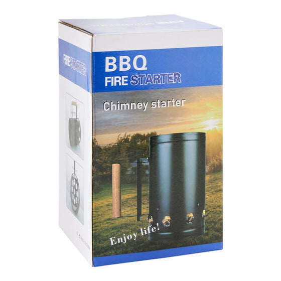 OUTDOOR EQUIPPED CHARCOAL CHIMNEY 