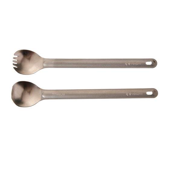 OUTDOOR EQUIPPED TITANIUM UTENSIL [STYLE:LONG SPOON]