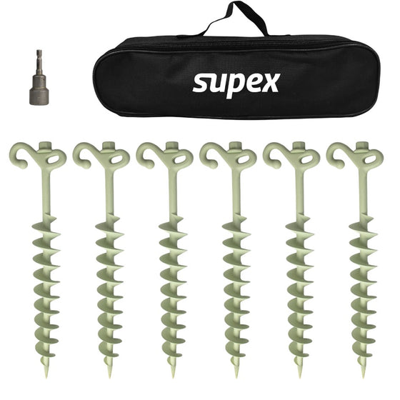 SUPEX 8 PIECE SCREW IN SAND PEG KIT