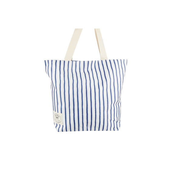 GOOD VIBES BEACH BAG WITH INNER POCKET [COLOUR:MEDITERRANEAN]