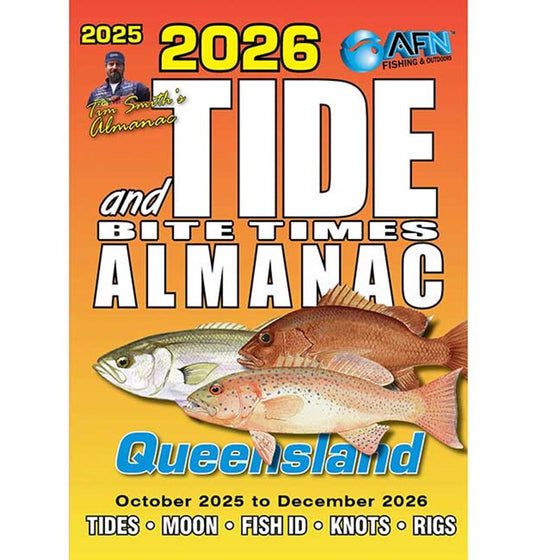 AFN TIDE & BITE TIMES QLD 2026 POCKET SIZE
