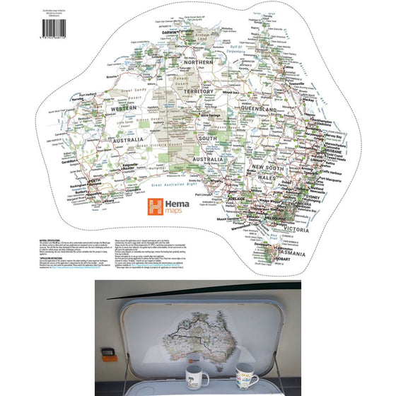 HEMA MAP OF AUSTRALIA STICKER MEDIUM