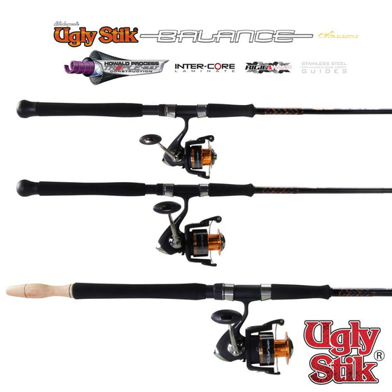 UGLY STIK BALANCE REEL AND SPIN ROD COMBO