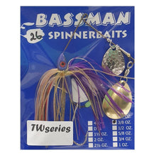  BASSMAN TW SERIES DOUBLE COLORADO 3/8 OZ SPINNERBAIT WITH STINGER HOOK