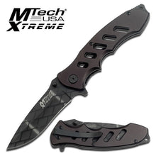  MTECH XTREME BLACK NET PATTERNED POCKET KNIFE