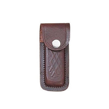  RITE EDGE PRINTED BROWN LEATHER KNIFE POUCH