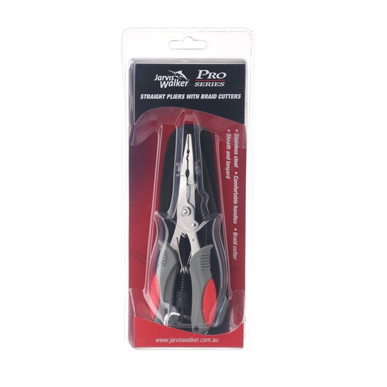 JARVIS WALKER PRO SERIES STRAIGHT PLIERS WITH BRAID CUTTER