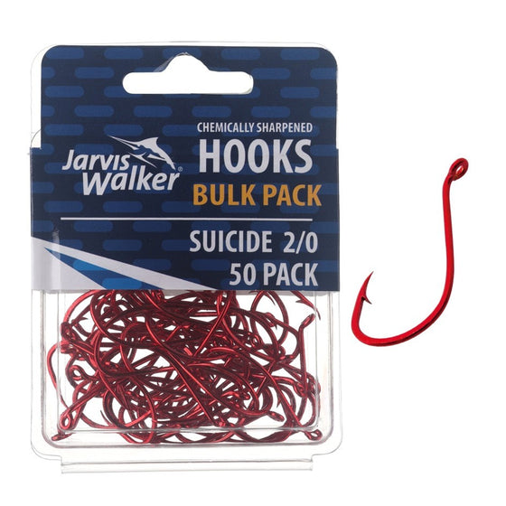 JARVIS WALKER HOOKS RED SUICIDE 50 PACK