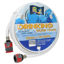 RX 12MM NON TOXIC DRINKING WATER HOSE WITH FITTINGS 10M
