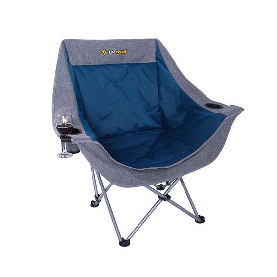 OZTRAIL MOON CHAIR SINGLE WITH ARMS