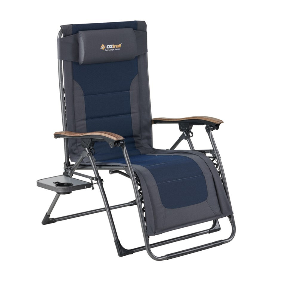OZTRAIL SUN LOUNGE JUMBO RECLINER CHAIR Camping World Dalby