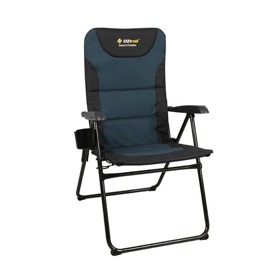 OZTRAIL RESORT 5 POSITION ARM CHAIR