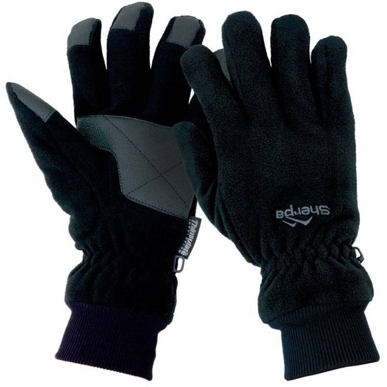 SHERPA FULL FINGERED FLEECE GLOVE BLACK