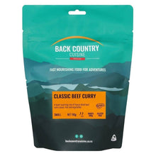  BACK COUNTRY CUISINE FREEZE DRIED MEAL SMALL 90G CLASSIC BEEF CURRY