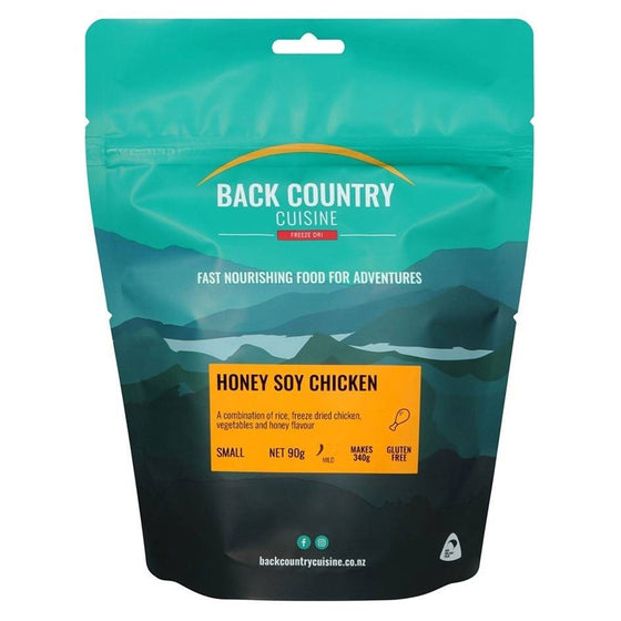 BACK COUNTRY CUISINE FREEZE DRIED MEAL SMALL 90G HONEY SOY CHICKEN