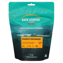  BACK COUNTRY CUISINE FREEZE DRIED MEAL SMALL 90G SPAGHETTI BOLOGNAISE