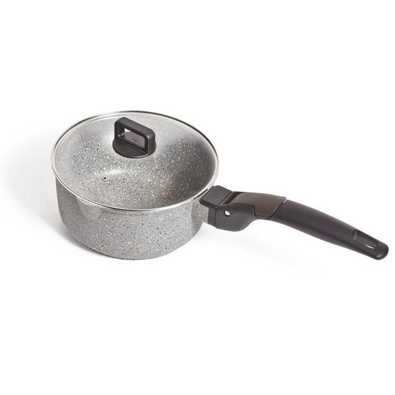 CAMPFIRE COMPACT 16CM SAUCEPAN WITH LID AND REMOVABLE HANDLE
